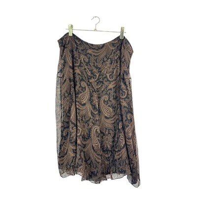 Ralph Lauren Silk Skirt Size 20 - Image 1 of 4