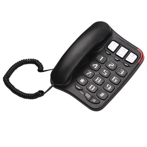 Kabelgebundenes Desktop-Telefon mit Großen Tasten, Wandtelefon, Unterstützt8001 - Afbeelding 1 van 10