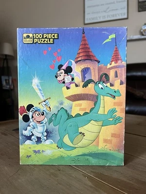 Rompecabezas completo de 100 piezas vintage de Mickey Mouse de Disney Foto 1 de 4