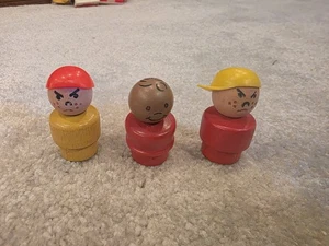 Fisher Price Little People Wood Boys Black Boy Angry Boys - Picture 1 of 2
