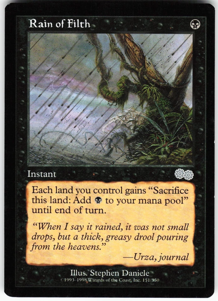 Rain of Filth U Urza's Saga USG Normal 151 MTG NM - Image 1 of 2
