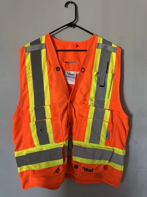  XL Viking Naranja Clase 2 Surveyor X-Large Chaleco de Seguridad Poliéster con Bolsillos Foto 1 de 4