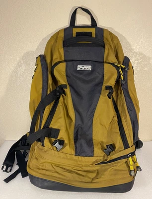 Jansport Brown Black Backpack Deluxe Euro Sak Duffle 25"x18" Camping Hiking - Image 1 of 4