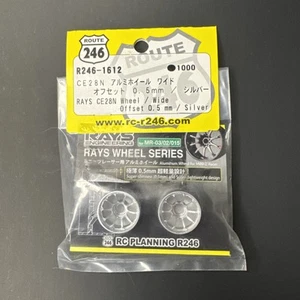 Raras ruedas de aluminio plateadas Kyosho MINI-Z Reacer Rays CE28N hechas en Japón - Imagen 1 de 4