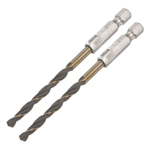 2 Stück 4,5 mm Schnellarbeitsstahl Spiralbohrer mit Sechskantschaft 97 mm Länge - Bild 1 von 4