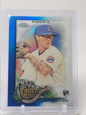 ETHAN ROBERTS 2022 TOPPS CHROME ALLEN & GINTER ROOKIE BLUE RC /150 Q5801 - Image 1 of 2