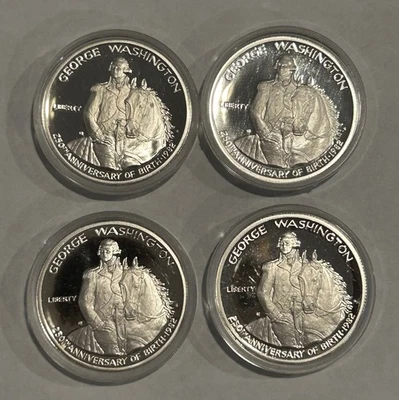 1982-S Washington Proof Silver Half Dollar | 90% Silver | Gem Cameo | Qty - Image 1 of 2