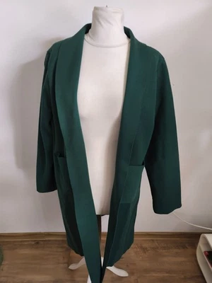 schöner leichter Filzmantel tannengrün XL TOP p925 - Bild 1 von 3