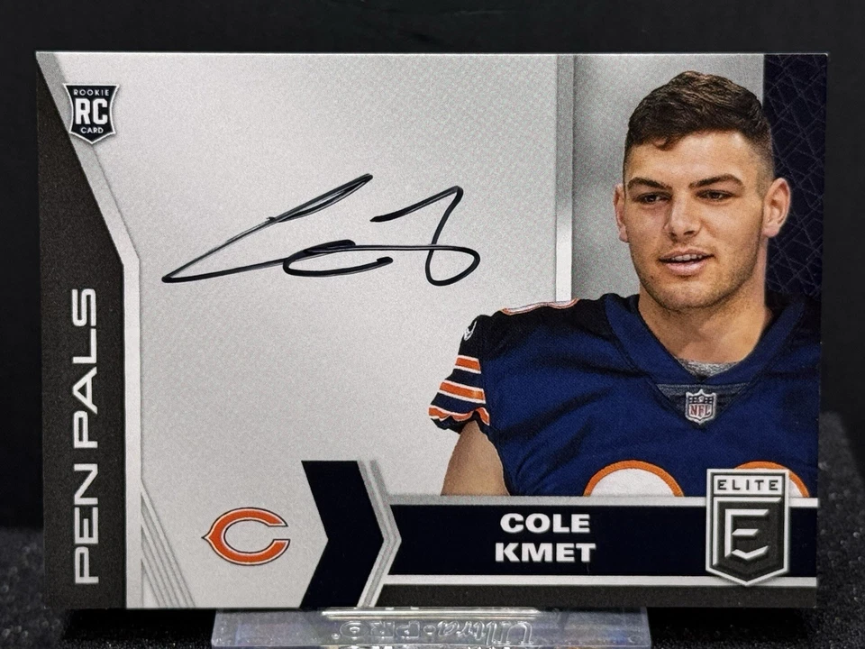 2020 Panini Donruss Elite Pen Pals Cole Kmet Rookie Auto - Image 1 of 4