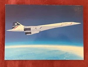 Postcard Airplane British Airways Concorde Supersonic Sonic Transport SST - Picture 1 of 2