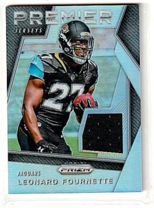 CAMISETAS LEONARD FOURNETTE 2017 PANINI PRIZM PREMIER CAMISETA USADA ~ NOVATO - Imagen 1 de 1