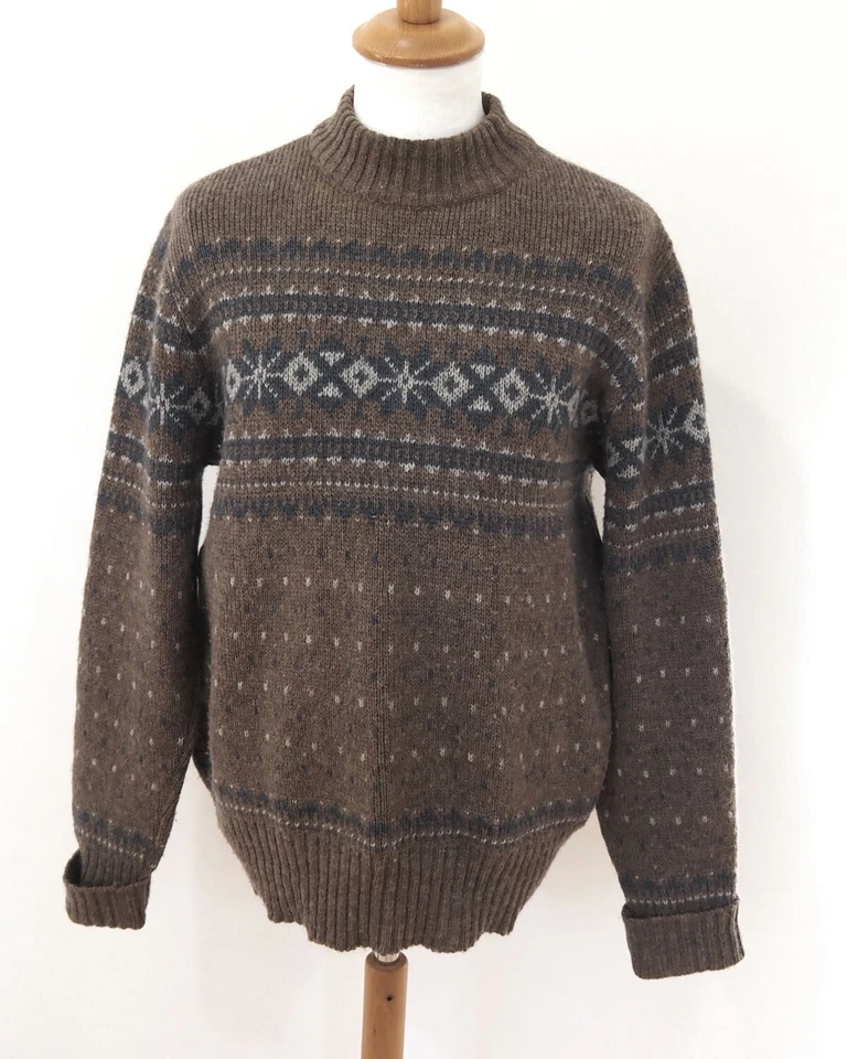 Strick Pullover Grösse L Herren Island Norweger Style K087 - Bild 1 von 3