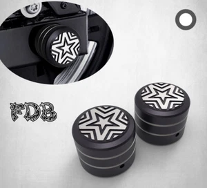 Fit  H-D 2015-2019 Street XG Moving Star Contrast Cut Rear Axle Cover - Imagen 1 de 5