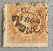 New South Wales 41a- 1862 Orange Queen Victoria 8p , Used