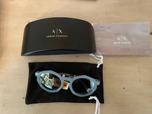 Armani Exchange Women OAX4132SU 51mm Round Mirrored Gradient Sunglasses - Picture 1 of 6
