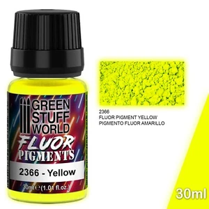 Pigmentos FLUOR AMARILLO - Pincel pigmentos amarillo fluorescente ultravioleta - Imagen 1 de 2