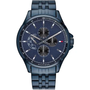 ⭐ Tommy Hilfiger Herren Ziffernblatt Blau Th 1791618 ⭐ - Bild 1 von 5
