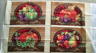 1 Bonito Panel de Tela Colchadora de Algodón "Cosecha Agradecida" Foto 1 de 3