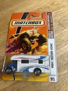 2009 Matchbox MBX MOTOR HOME Blue 91/100 Outdoor Sportsman NIB - Picture 1 of 3