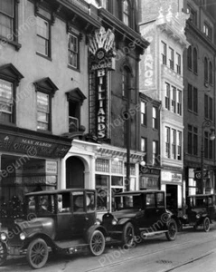 Arcade Billard Gebäude & Automobile 8x10 Nachdruck des alten Fotos - Bild 1 von 1