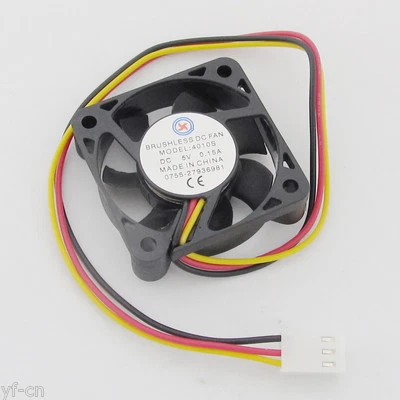 1pc Brushless DC Cooling Fan 40x40x10mm 40mm 4010 7 blades 5V 3pin Connector - Image 1 of 4