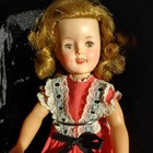 Vtg Shirley Temple Ideal Doll St-12-N With Sleepy Eyes & Orig Red Dress 1960'S??