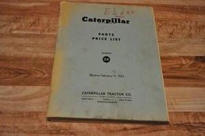 1963 CAT Caterpillar Dealer Price List Manual Book Guide tractor loader crawler - Picture 1 of 1