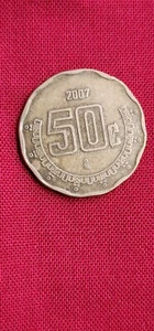 2007 MEXIKO 50 CENTAVOS 50C RAR - ANILLO DE LA ACEPTACIÓN - JAKOLOPED - Bild 1 von 3