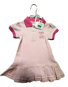 Baby Girl Dress Pink One-Piece Romper Newborn 3-6 Months Embroidered Tax Humor - Picture 1 of 3