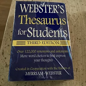 WEBSTER'S FOR STUDENTS DICTIONARY/THESAURUS 2 Books In Lot By Merriam-webster - Imagen 1 de 2