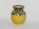 10J2 Antik Vase Miniatur Farbe Gelb Und Schwarz Signiert Thomas Bavaria