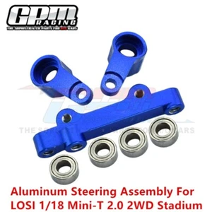 GPM Aluminum Steering Assembly For LOSI 1/18 Mini-T 2.0 2WD Stadium LOS211013 - Picture 1 of 11
