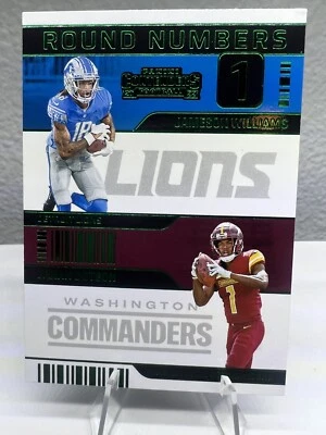 2022 panini contenders football Round Numbers Jameson Williams/Jahan Dotson - Image 1 of 2