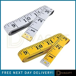MEASURING TAPE MEASURE BODY WAIST WEIGHT HEIGHT DRESS FABRIC SEWING TAILOR RULER - Picture 1 of 37