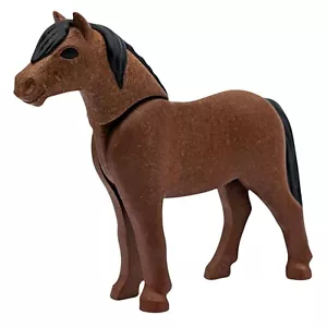 Playmobil braunes Pony für mittelalterlichen Bauernhof Pferd - Bild 1 von 1