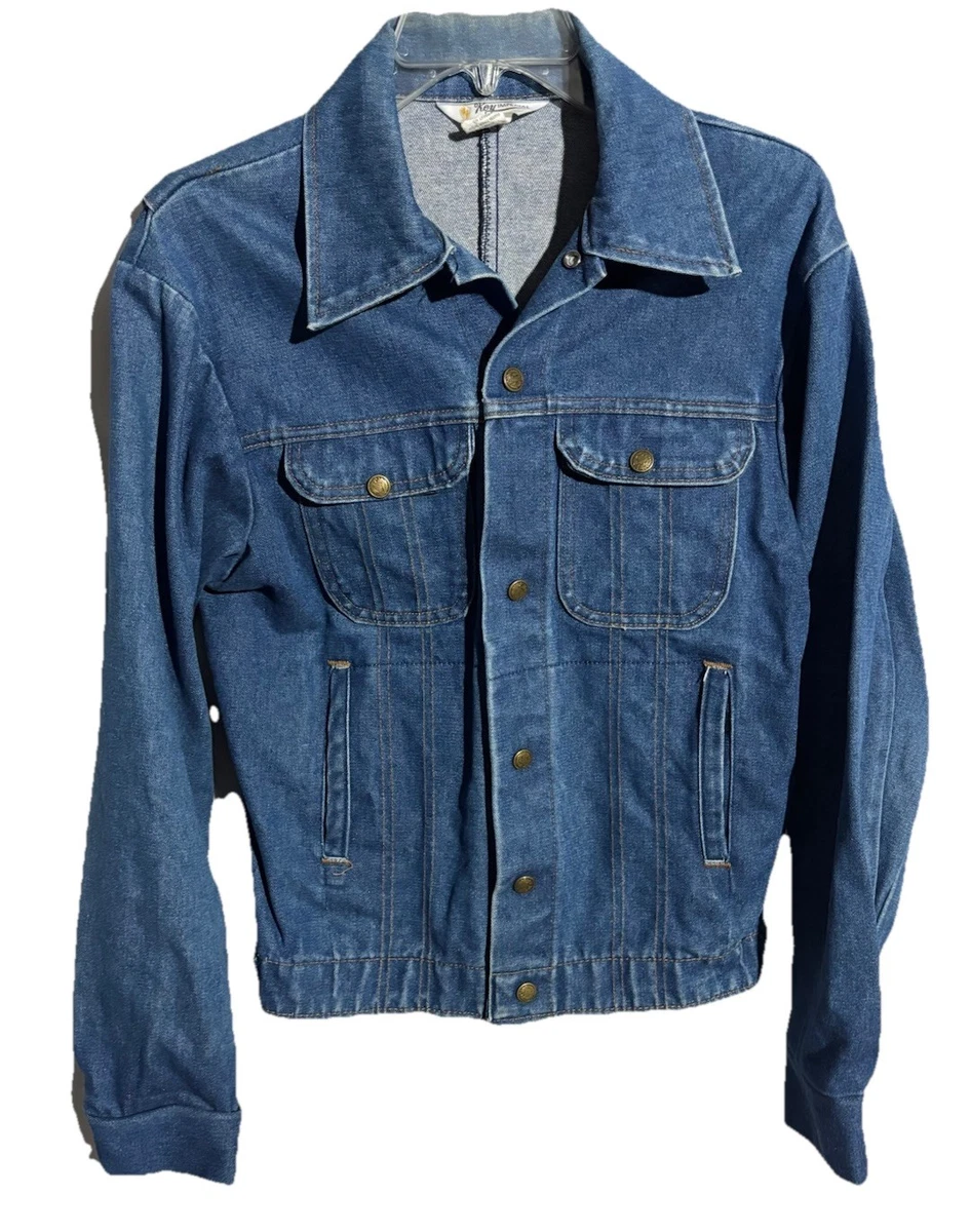 vintage 60s 70s Key Imperial Sz M Denim Jean Jacket Trucker USA