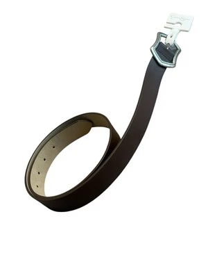 Jessica Simpson Belt Womens Small 4-6 Brown Faux Leather Silver Buckle $33 NWT - Image 1 of 4