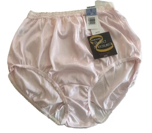 Warners Vintage Hi-Cut Panties Perfect Measure Nylon Granny Pink Size 6 NEW - Picture 1 of 5