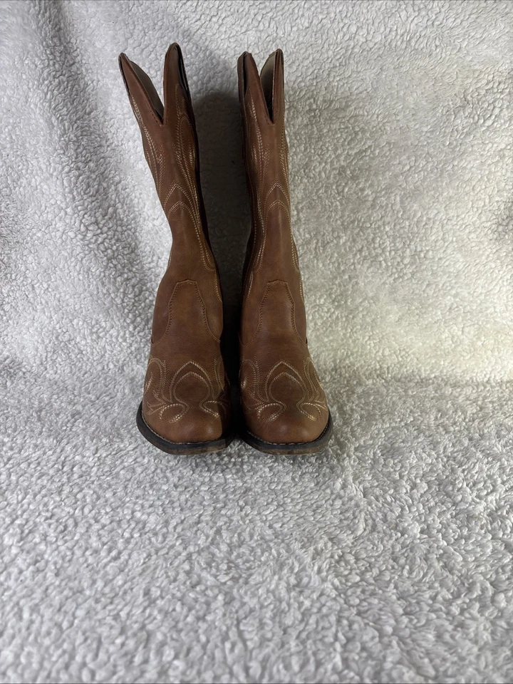 Botas vaqueras bordadas para mujer Roper 09-021-1566-2421 talla 7 tostadas Foto 1 de 4