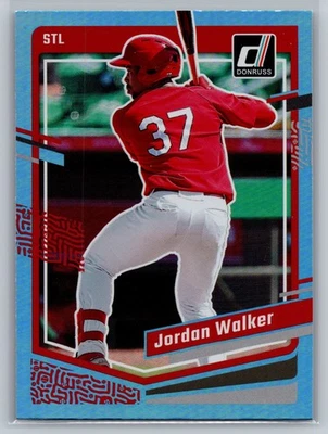 2023 Donruss #114 Jordan Walker Holo Carolina Blue - Image 1 of 2