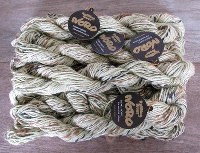 Lot of 9 - Noro Silk Country 88% Silk / 12% Alpaca Yarn - Color #5 Cream Green - Image 1 of 4