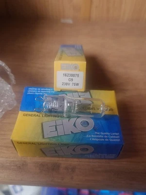 EIKO G9 230V 75W Halogen Capsule Lamp Pack Of 5 - Image 1 of 2