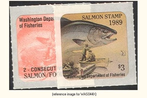 HALFPRICEFISH Washington Salmon Stamp Cplt. Set 1989 $3Res,2Day - Image 1 of 1