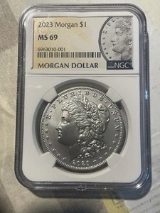 2023 MORGAN. MS-69. Super Bright White - Picture 1 of 2
