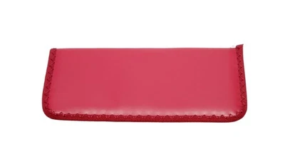 Calabria S-31 Slim Soft Slip-In Eyeglass Case Burgundy Red Men Women Vinyl Eye G - Image 1 of 4