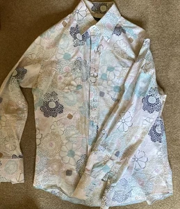 7 Diamanten Hemd Herren Large Geometrisch Kunst Blumen Fraktale Spaß - Bild 1 von 9