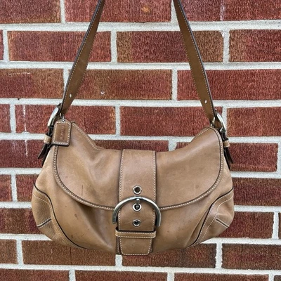 Vintage Y2K Coach Soho Brown Leather Adjustable Buckle Shoulder Bag Purse 9248 - Image 1 of 4
