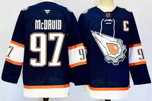 Men's NHL Hockey Jersey Edmonton Oilers #97 #29 #18 Draisaitl Pullover Hoodie - Picture 1 of 7