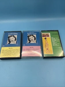 The Legendary PATSY CLINE Volumes 1 & 2 & Greastest Hits MCA 3 Cassette Tapes, - Imagen 1 de 11