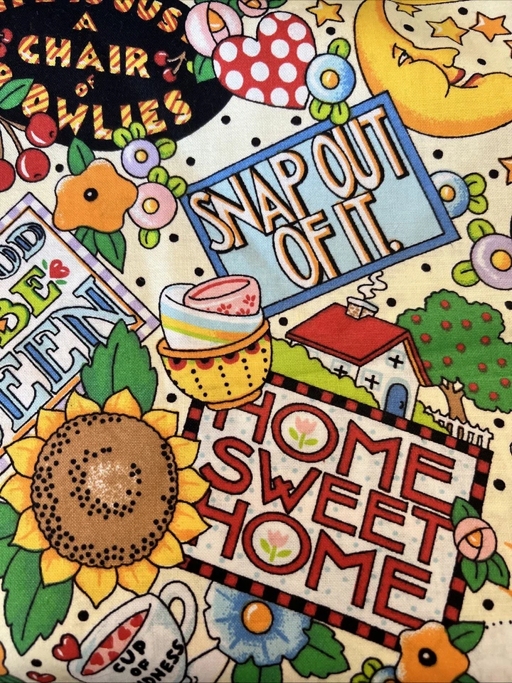 Хлопчатобумажная ткань с принтом Cranston MARY ENGELBREIT 47 дюймов x 44 дюйма - Изображение 1 из 1